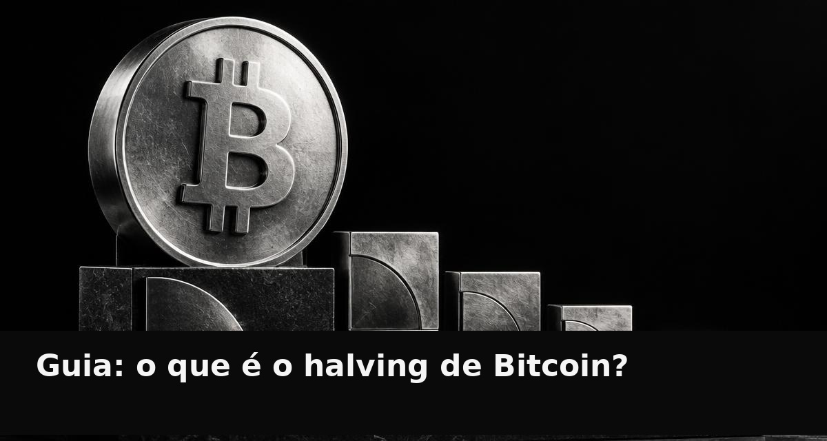 Bitcoin de prata e blocos decrescentes que representam a redução da emissão
