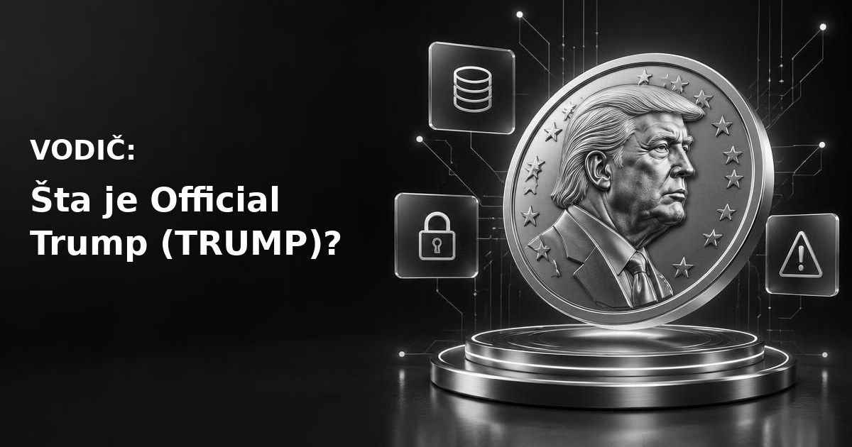Edukativna ilustracija Official Trump (TRUMP), početna distribucija i Solana mreža