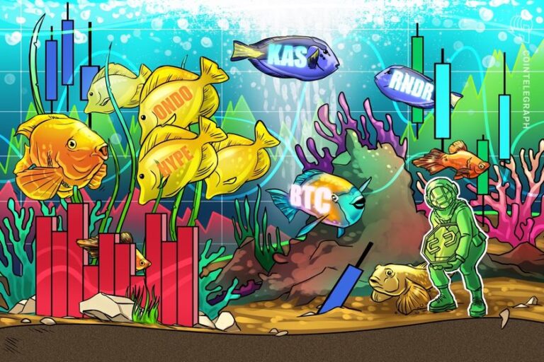 Bitcoin repunta en medio de preocupaciones macroeconómicas. ¿Son HYPE, ONDO, RNDR y KAS las siguientes?