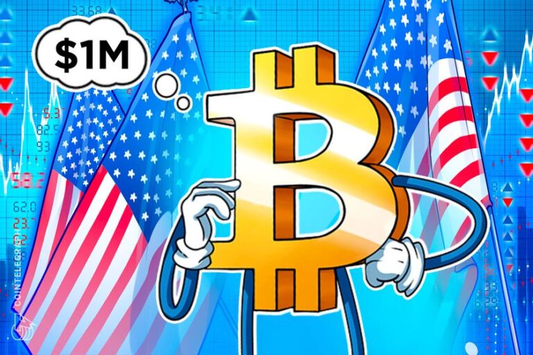 Bitcoin podría alcanzar un millón de dólares si EEUU compra un millón de BTC, según el Bitcoin Policy Institute