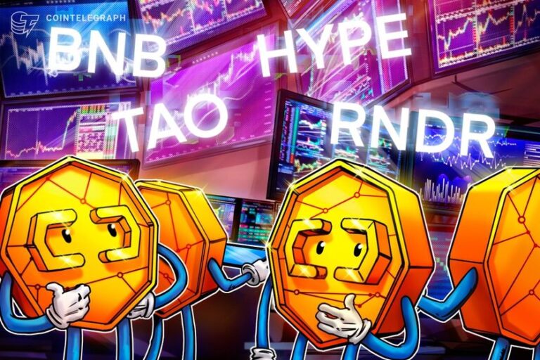 Bitcoin se prepara para despegar desde los USD 85.000, con BNB, HYPE, TAO y RNDR apuntando a seguirle