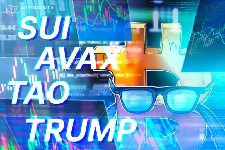 El gráfico de precio de Bitcoin apunta a 100.000 dólares, y se espera que SUI, AVAX, TRUMP y TAO sigan la tendencia